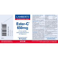 Éster C 650mg 90 Cápsulas - Lamberts