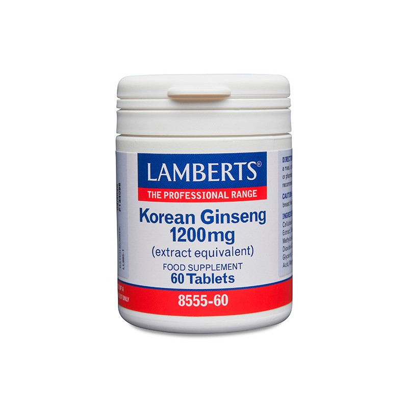 Ginseng Coreano 1200mg 60 Cápsulas - Lamberts