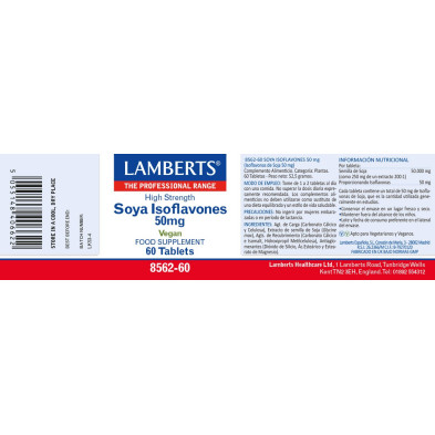 Isoflavonas 50mg 60 Cápsulas - Lamberts