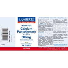 Pantotenato De Calcio 500mg 60 Tabletas - Lamberts