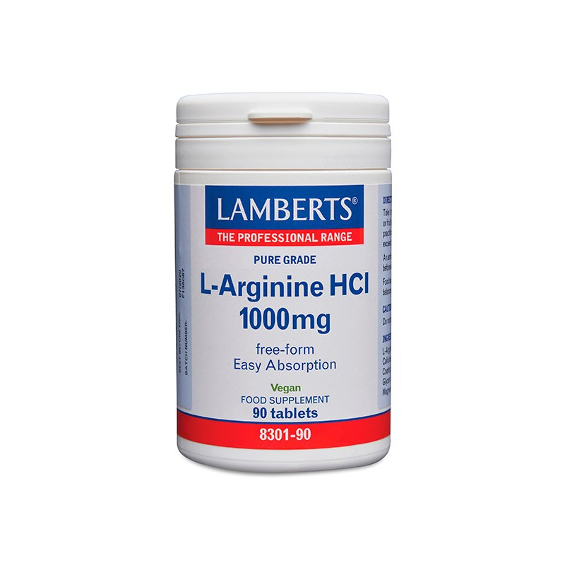 L-Arginina 1000mg 90 Cápsulas - Lamberts