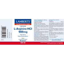 L-Arginina 1000mg 90 Cápsulas - Lamberts