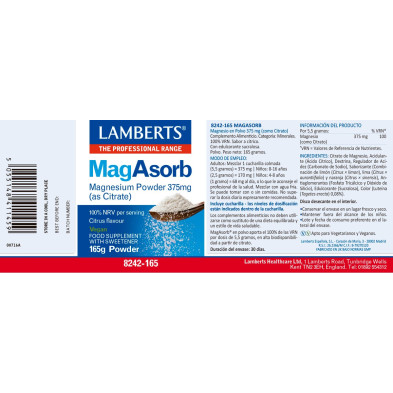 Magasorb 375mg Polvo 165g - Lamberts