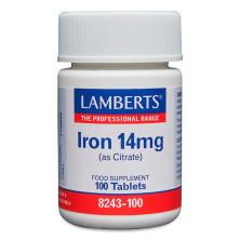 Hierro Citrato 14mg 100 Tabletas - Lamberts