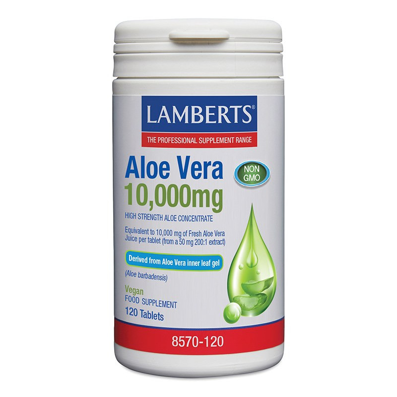 Áloe Vera 10.000mg 120 Cápsulas - Lamberts