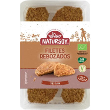 Seitán Rebozado Filetes Bio 180g - Natursoy