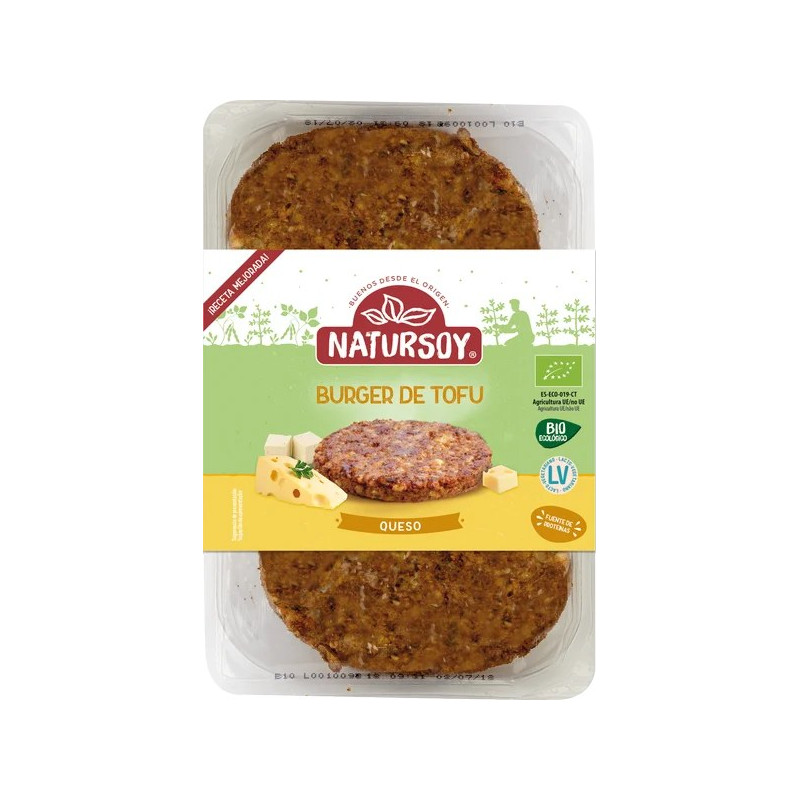 Hamburguesa Tofu Y Queso 160g - Natursoy