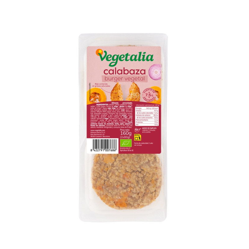 Vegeb Seitán Calabaza Bio 160g - Vegetalia