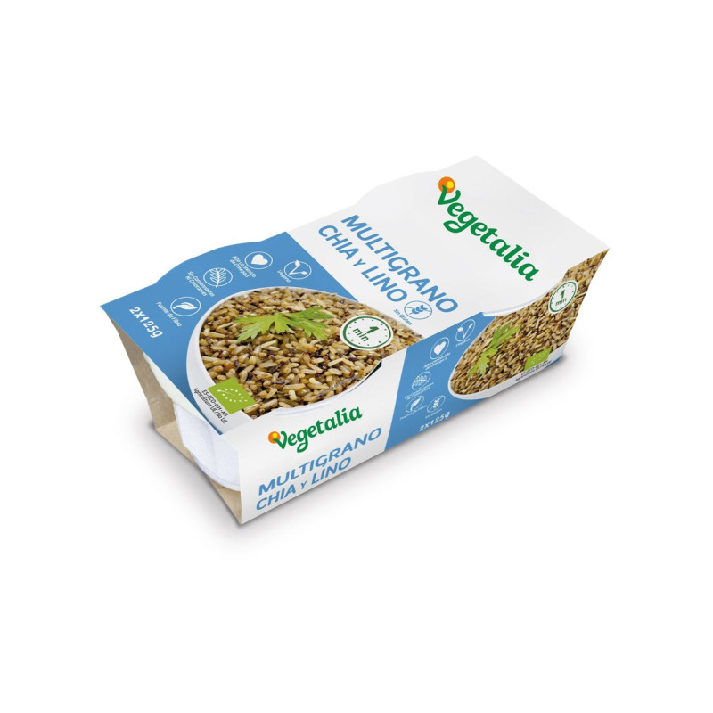 Vasito Multigrano Chía Y Lino 2x125g - Vegetalia