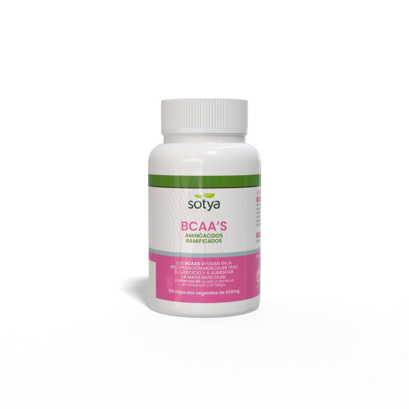 Bcaa's (Aminoa Ramificados) 120 Cápsulas 600mg - Sotya