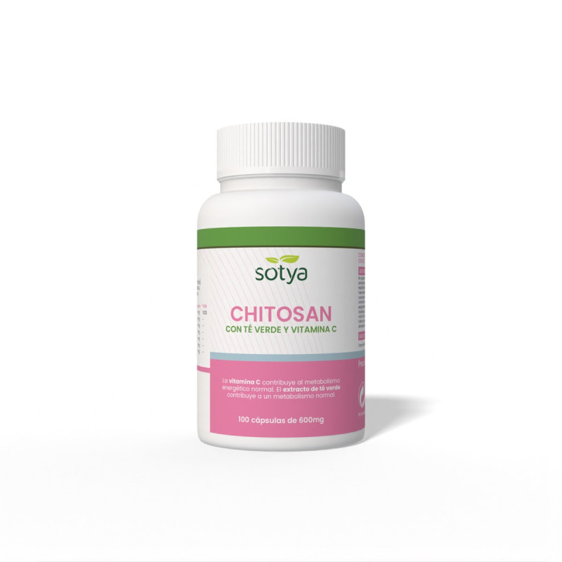 Chitosan + Té Verde + Vitamina C 100 Cápsulas - Sotya