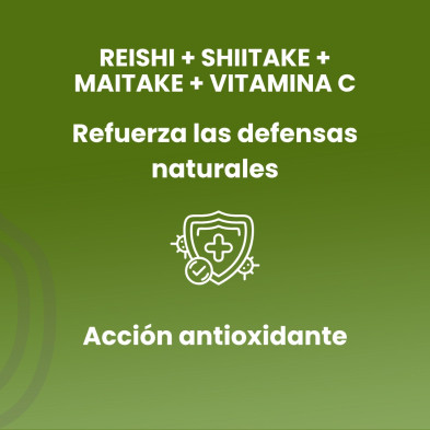 Reishi Maitake Shiitake 60 Cápsulas Vegetales - Sotya