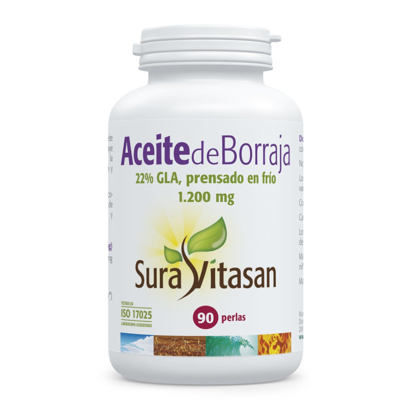 Aceite Borraja 1000mg 90 Perl - Sura Vitasan