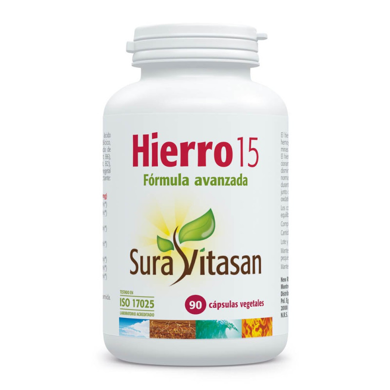 Hierro 15 - 90 Cápsulas - Sura Vitasan