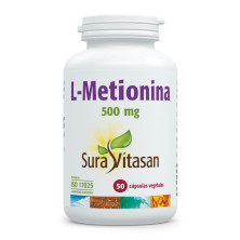 L-Metionina 500mg 50 Cápsulas - Sura Vitasan