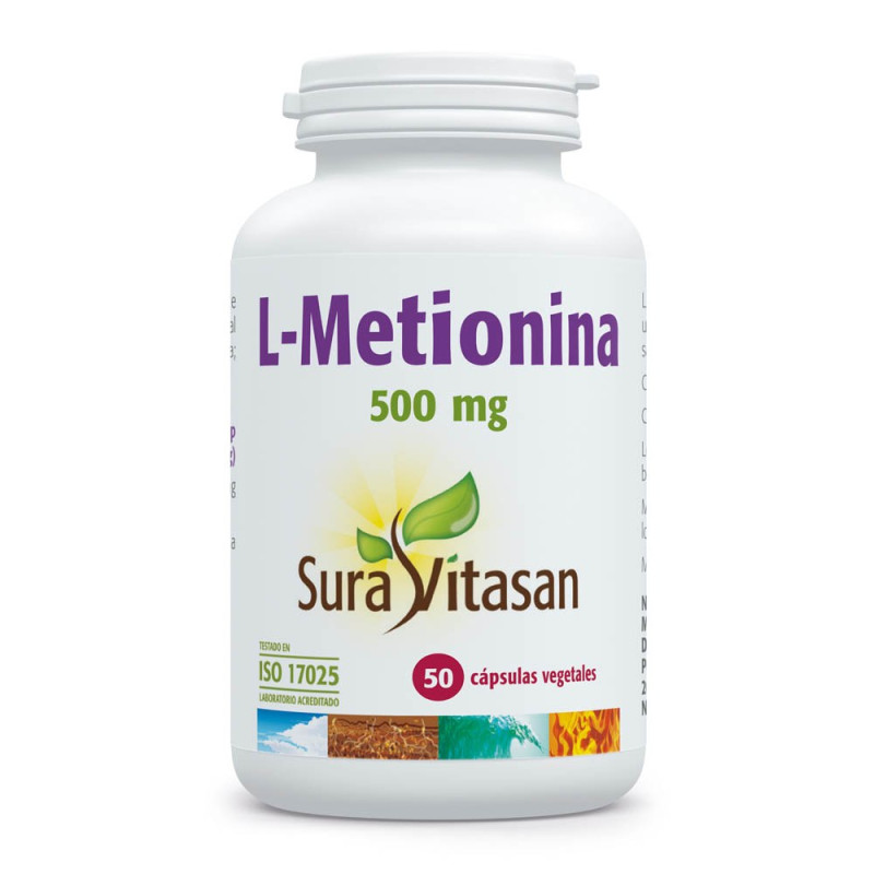L-Metionina 500mg 50 Cápsulas - Sura Vitasan
