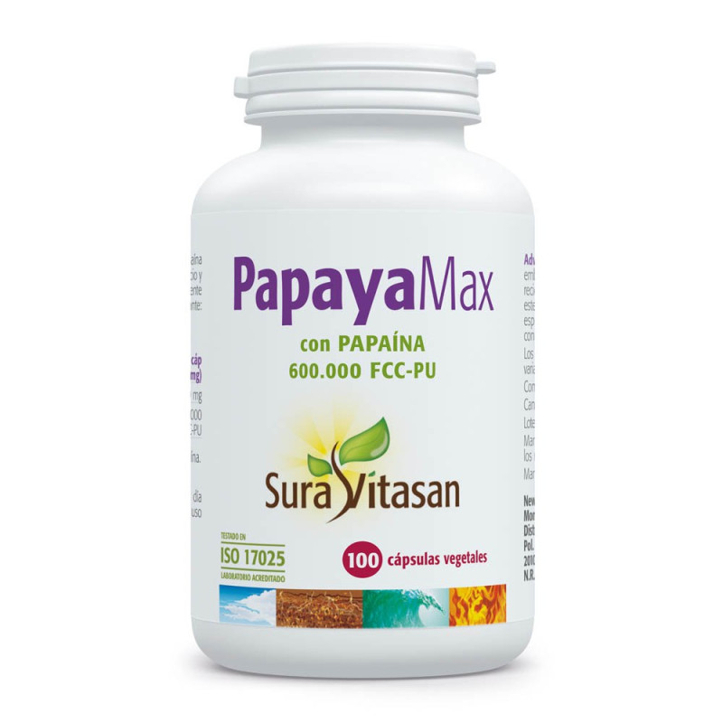 Papaya Max 100 Cápsulas - Sura Vitasan