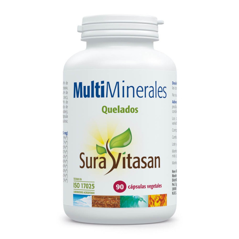 Multi Minerales Quelados 90 Cápsulas - Sura Vitasan