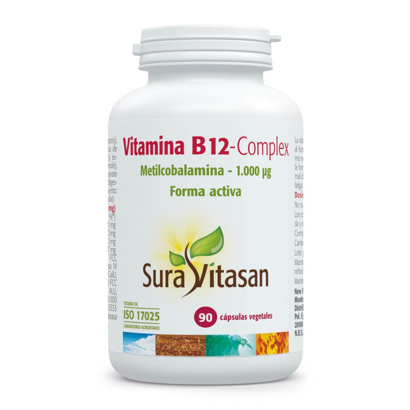 Vitamina B12 Complex 1000UG 90 Cápsulas - Sura Vitasan