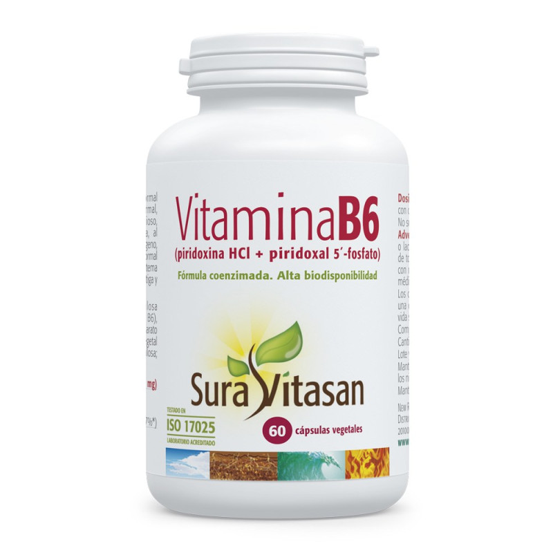 Vitamina B6 60 Cápsulas - Sura Vitasan