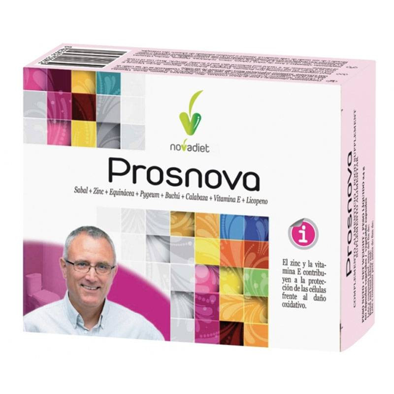 Prosnova 60 cápsulas de Novadiet, protección natural para tu próstata