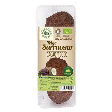 Galletas Trigo Sarraceno Coco-Cacao Bio 175g