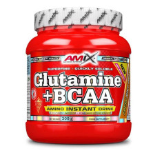 Glutamina + Bcaa (Aminoácidos) 300gr Frutas Bosque - Amix