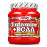 Glutamina + Bcaa (Aminoácidos) 300gr Frutas Bosque - Amix
