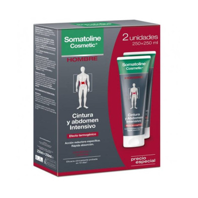 Pack Tratamiento Intensivo Hombre Cintura Y Abdomen 2x250ml - Somatoline Cosmetic