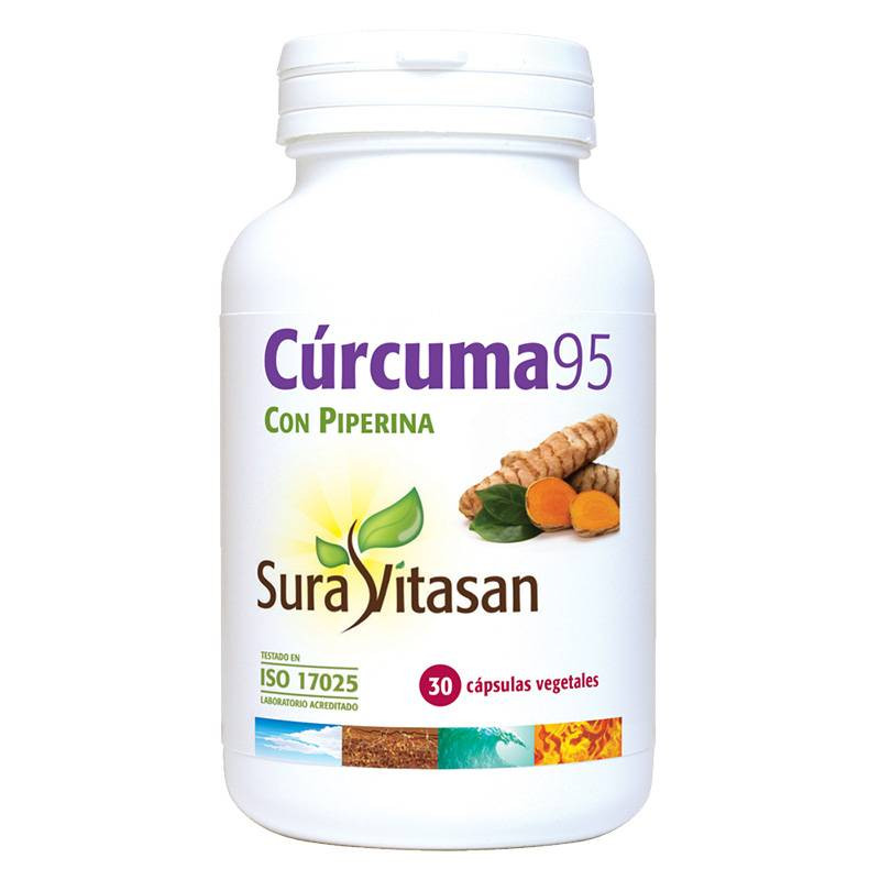 Cúrcuma 95 30 Cápsulas Sura Vitasan - Potencia tu Salud Naturalmente Cúrcuma 95 30 Cápsulas Sura Vitasan - Potencia tu Salud Naturalmente