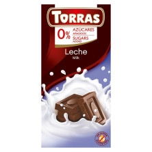 Chocolate Con Leche Sin Azúcar 75g - Torras