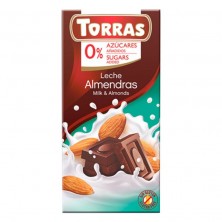 Chocolate Con Almendra Sin Azúcar 75g - Torras