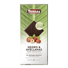 Chocolate Negro Avellanas Con Stevia 125g - Torras