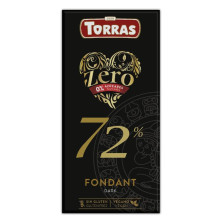Chocolate Negro Zero 72% Cacao 100g - Torras