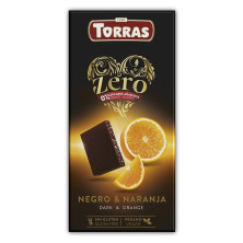 Chocolate Negro Zero Naranja 125g - Torras