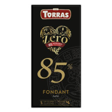 Chocolate Negro Zero 85% Cacao - Torras