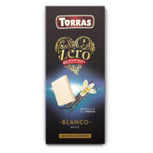 Chocolate Zero Blanco Vainilla Del Índico 100g - Torras