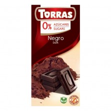 Chocolate Negro Sin Azúcar 75g - Torras