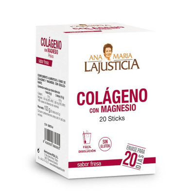 Colágeno + Magnesio 20 Stick Fresa - Ana Mª Lajusticia