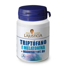Triptófano + Melatonina + Mg + B6 60 Comp - Ana Mª Lajusticia