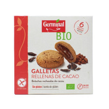 Galletas Sin Gluten Rellenas Cacao Bio 200g - Germinal