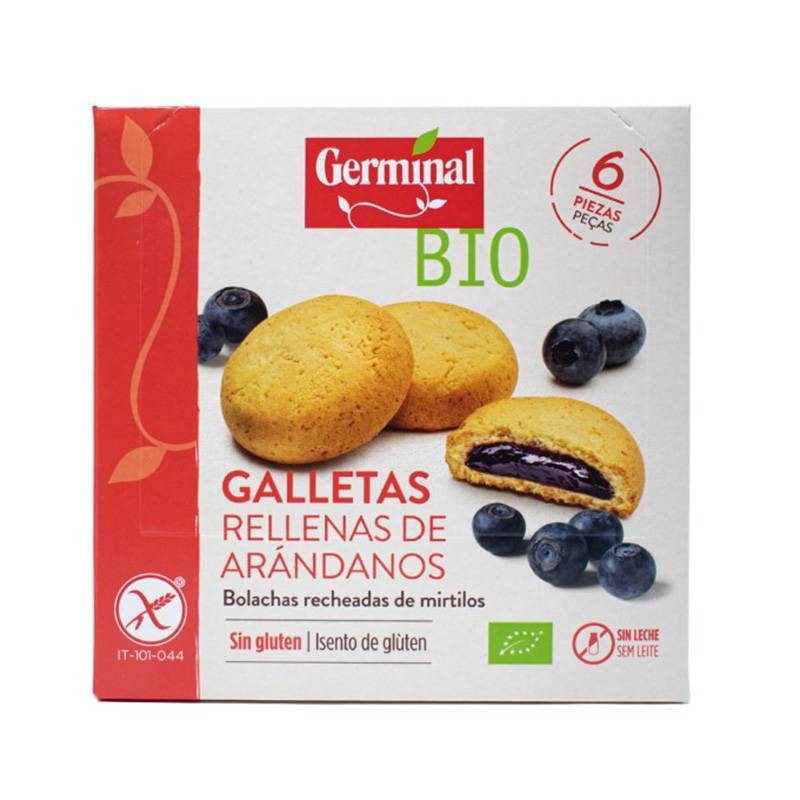 Galletas Sin Gluten Rellenas Crema Arándanos - Germinal