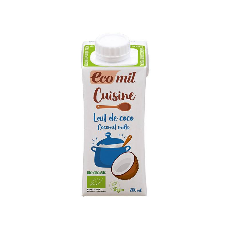 Crema De Coco Para Cocinar 200ml - Ecomil