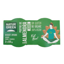 Postre Almendra Agave Bio 2x125g - Naturgreen
