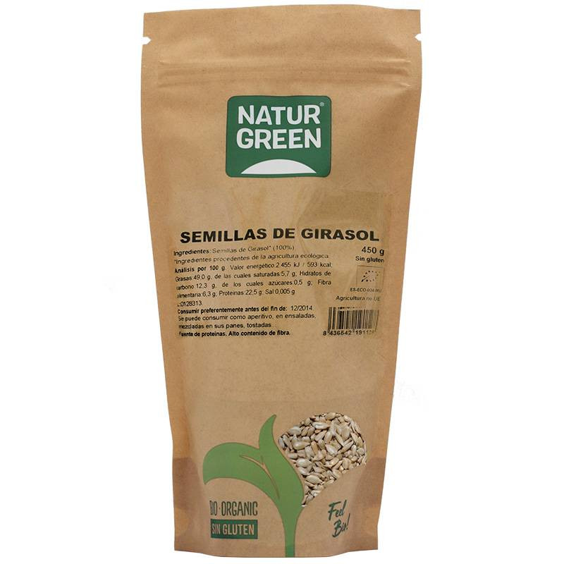 Semillas De Girasol Bio 450g - Naturgreen