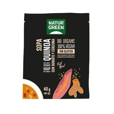 Sopa Quinoa, Boniato Y Curcuma Bio 40g - Naturgreen