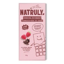 Tableta De Choco Frambuesa + Nibs Cacao 85g - Natruly