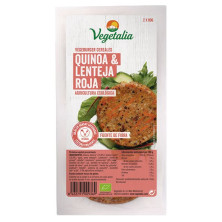 Vegeburguer Lentejas Y Quinoa Bio 160g - Vegetalia