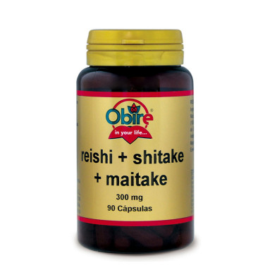 Reishi + Shitake + Maitake 300mg 90cap - Obire