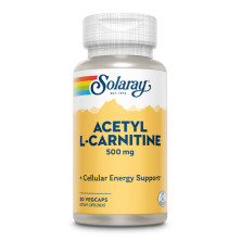 Acetyl L Carnitine 500mg 30cap - Solaray